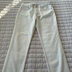 JIGSAW Blenheim Jeans - Classic High Rise Straight Leg Ivory